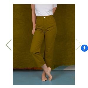 Olive green Big Bud Press work pants